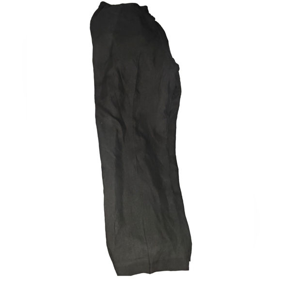 Valerie Steven's Silk Black Stright Leg Pant size 18 Pleated Lined Plus - Picture 5 of 6